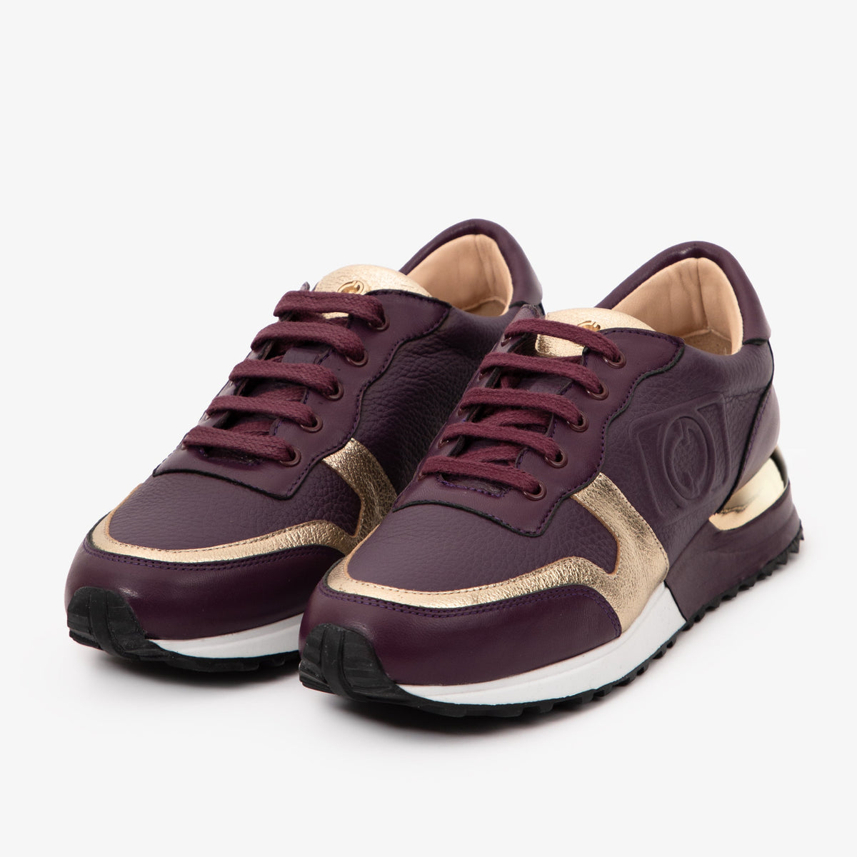 Vinci Leather The Masal Purple Leather Women Sneaker – product view 2