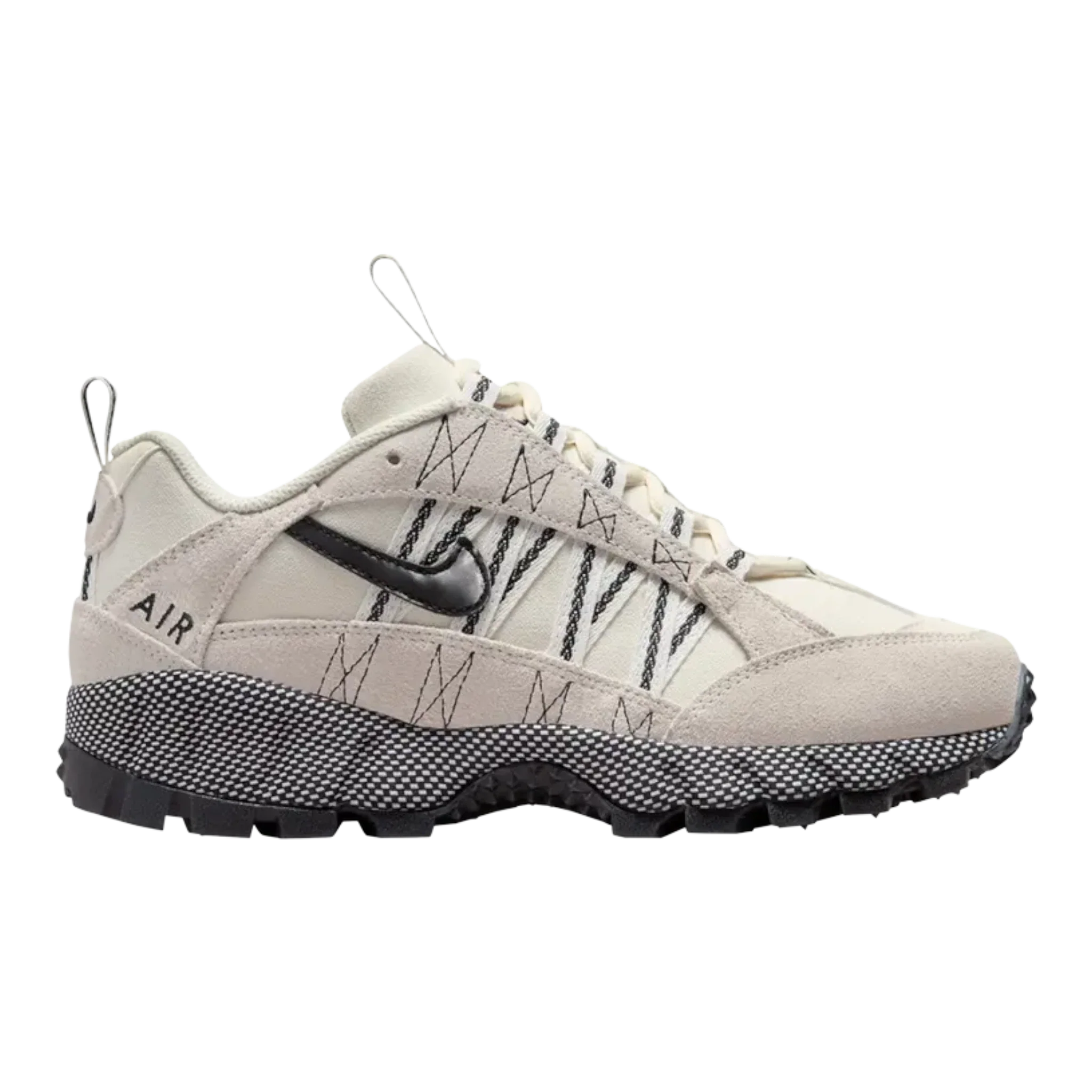 Nike Air Humara Women's Sneakers — Pale Ivory/Black Suede Low-Top