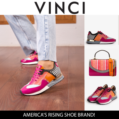 Vinci Leather Santa Amaro Multi Color Fuchsia Women Sneaker – product view 6