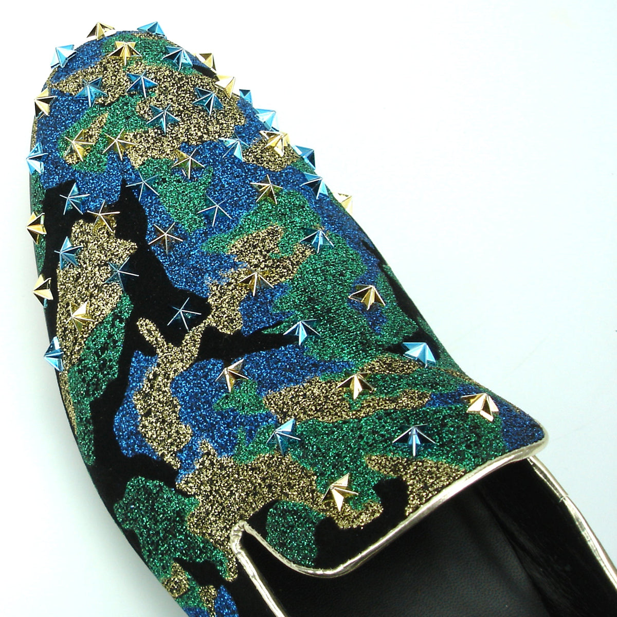 FI-7145 Blue Camouflage Slip on with Stars Fiesso by Aurelio Garcia