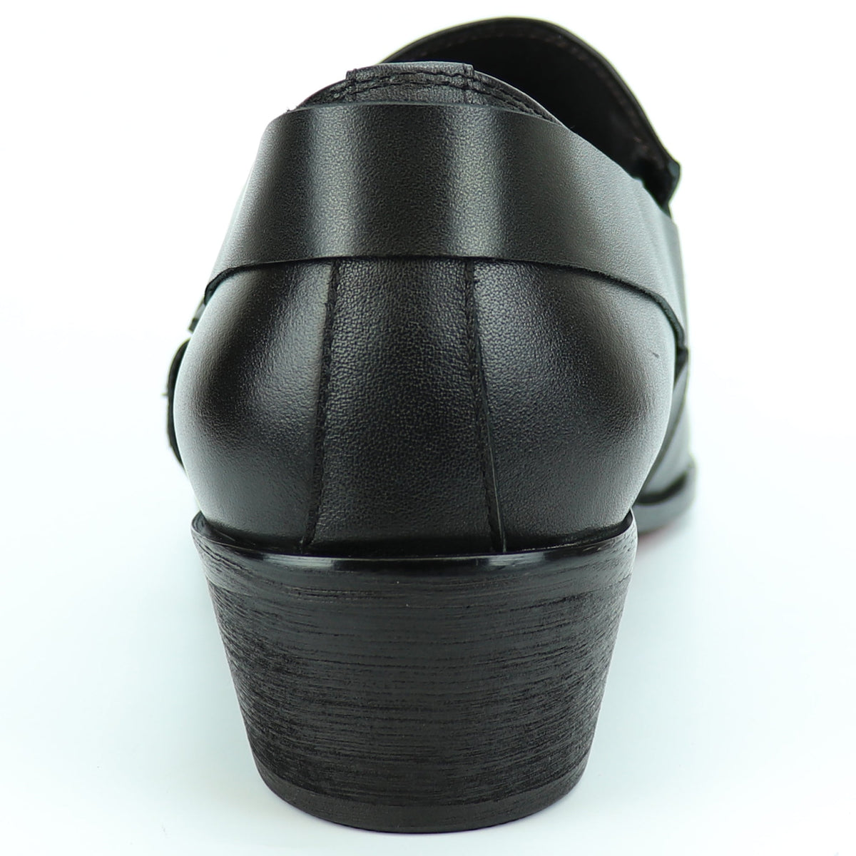 FI-7278 Black Leather Shoe Pointed Toe Slip on Fiesso by Aurelio Garcia