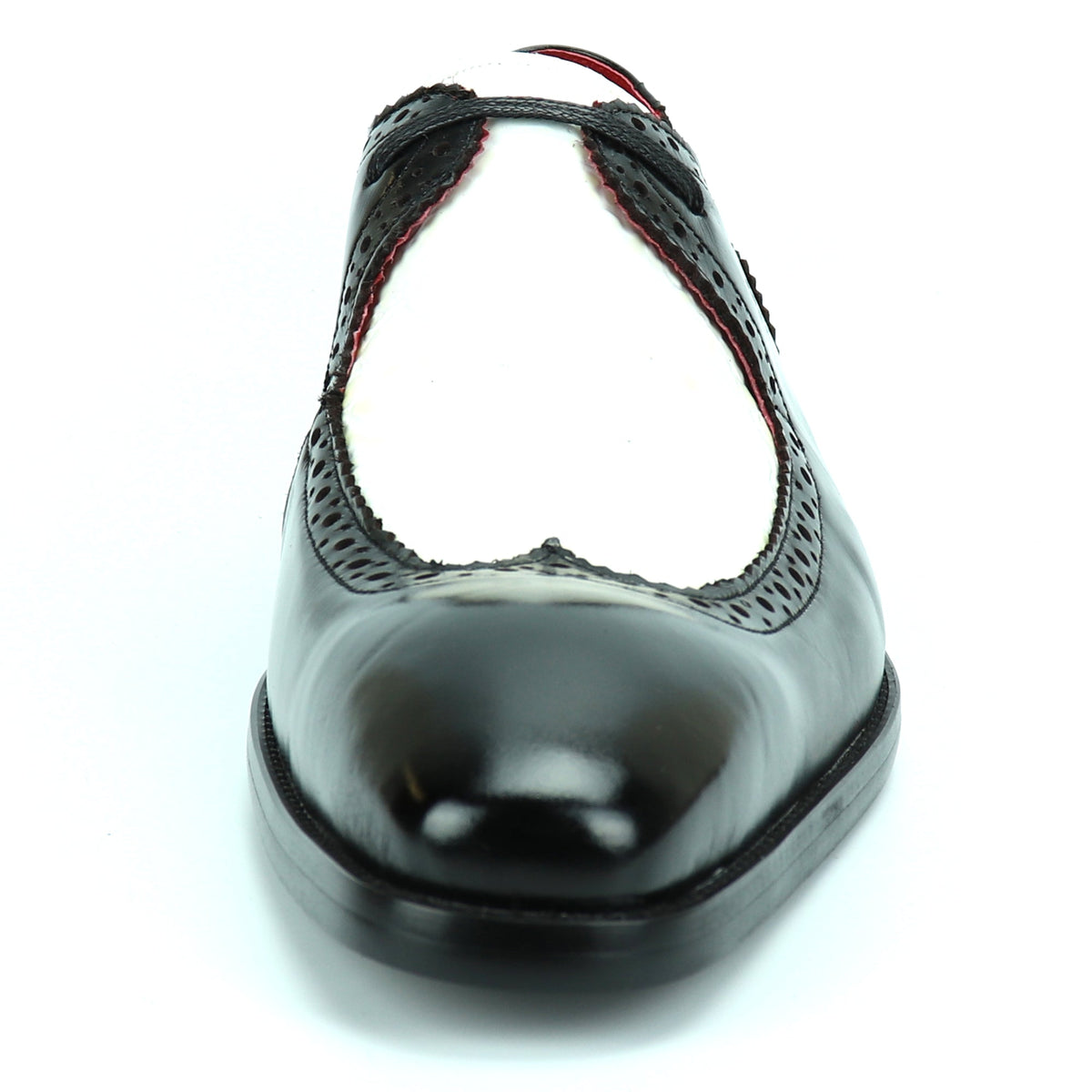 FI-8704 Black White Wing Tip Encore by Fiesso