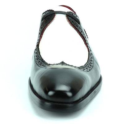 FI-8704 Black White Wing Tip Encore by Fiesso