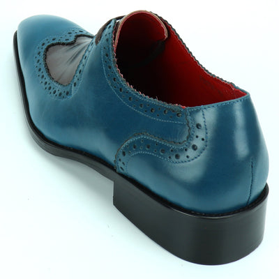 FI-8704 Blue Burgundy Wing Tip Encore by Fiesso