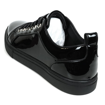 FI-2415-2 Black Patent Leather Lace up Sneaker Encore by Fiesso