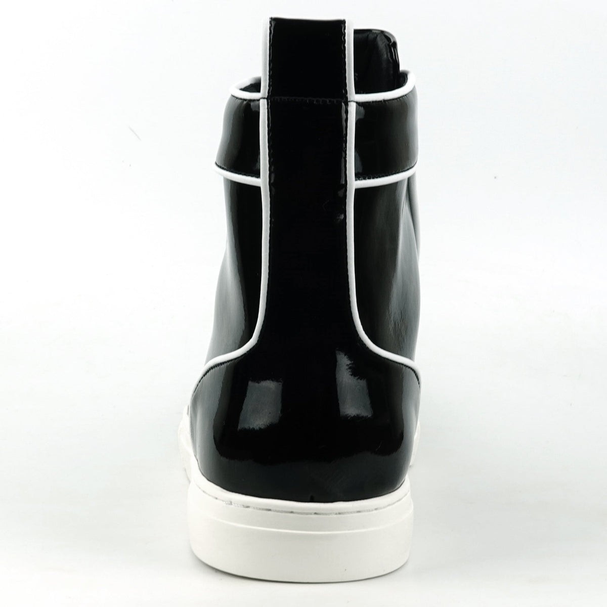 FI-2416 Black Patent Leather Lace up High top Sneaker Encore by Fiesso