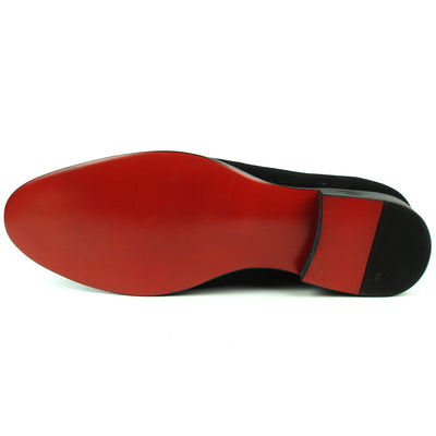 FI-7216 Black Suede Fiesso by Aurelio Garcia Slip on Loafer