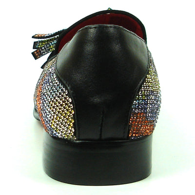 FI-7390 Multi color Rhinestones Slip on with Tassel Fiesso by Aurelio Garcia