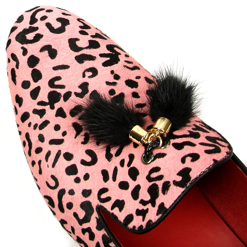 FI-7402 Pink Pony Hair with Tassel Loafer Fiesso by Aurelio Garcia