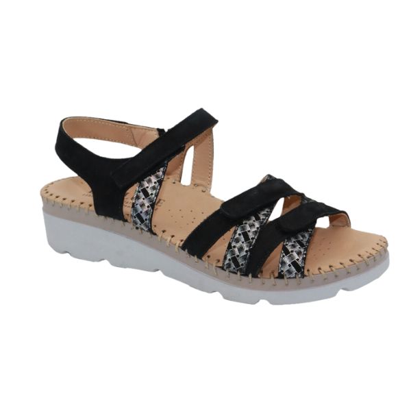 Fiesta Women’s Multi-Strap Leather Slingback Sandal