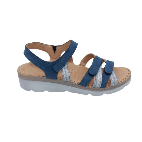 Fiesta Women’s Multi-Strap Leather Slingback Sandal