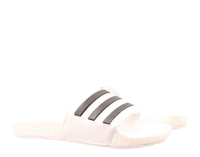 adidas Adilette Boost Slides — White/Black