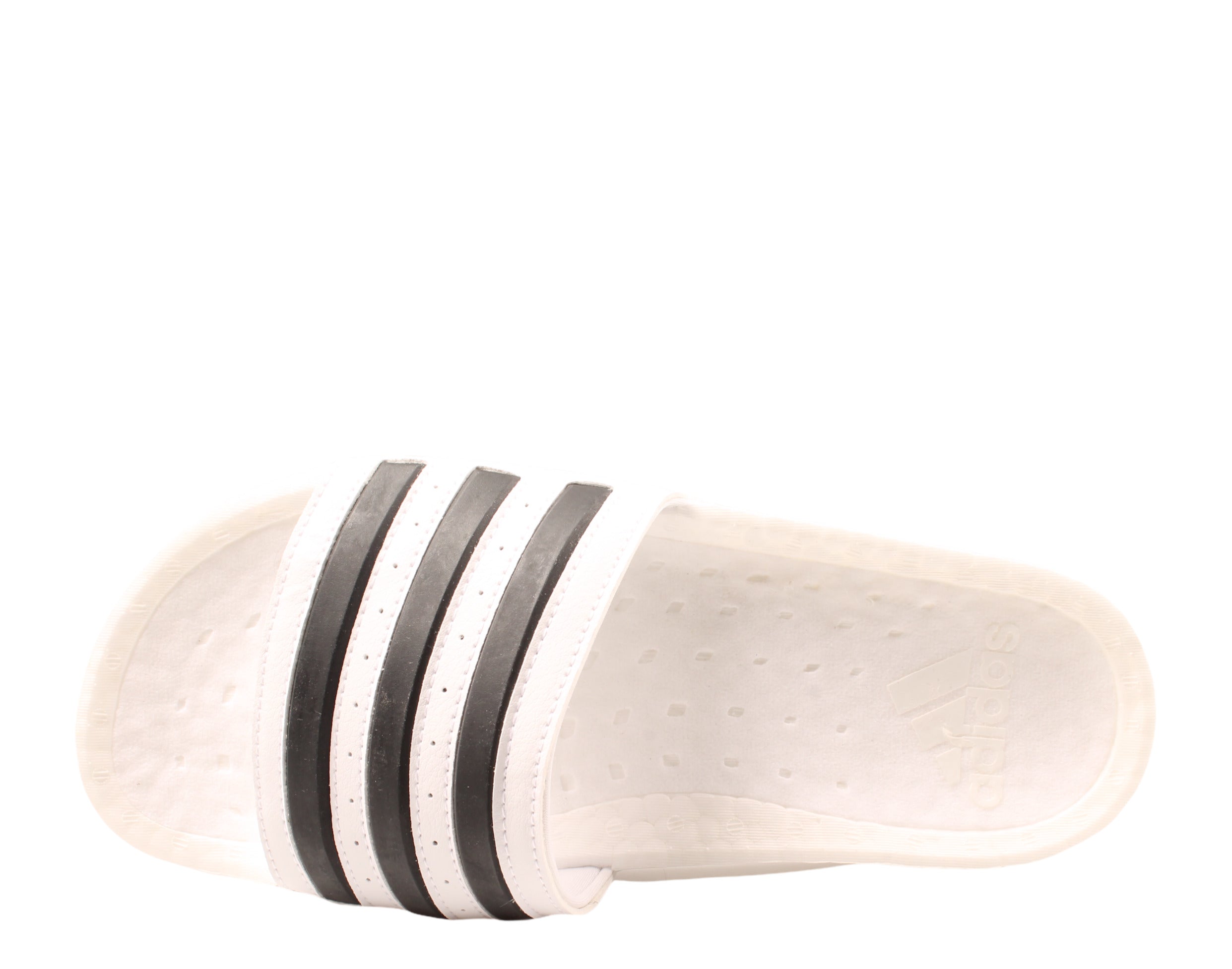 adidas Adilette Boost Slides — White/Black