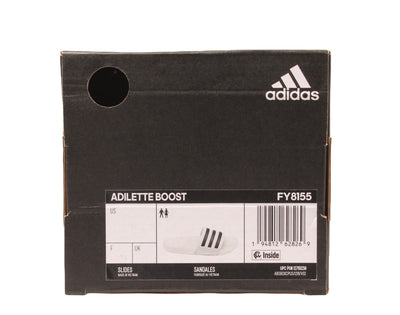 adidas Adilette Boost Slides — White/Black
