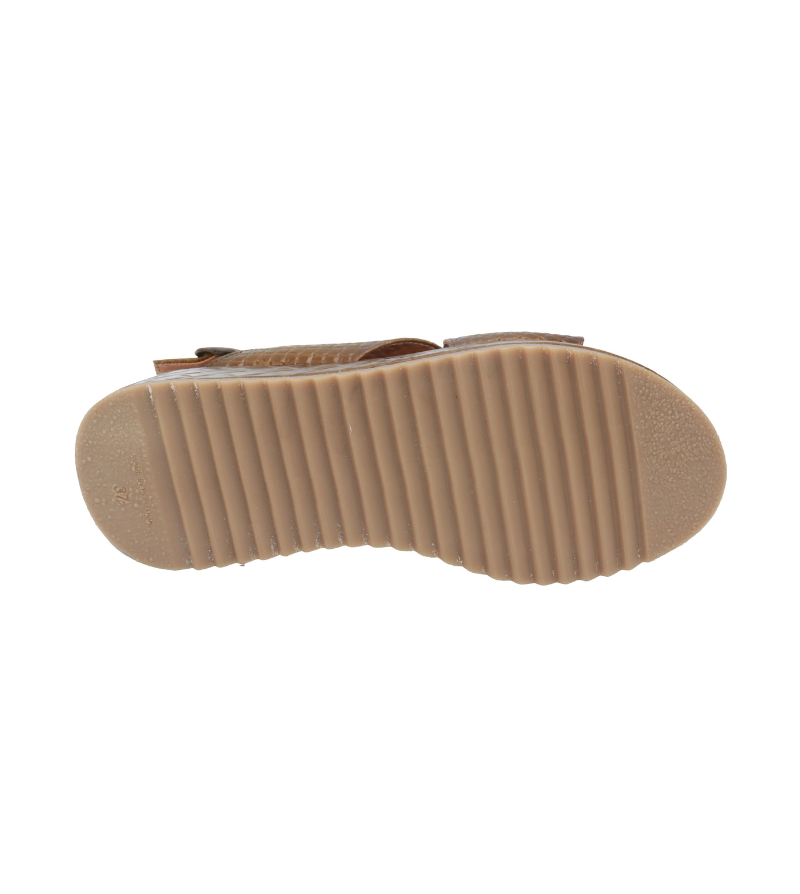 Eric Michael Fawna Braided Leather Wedge Sandal