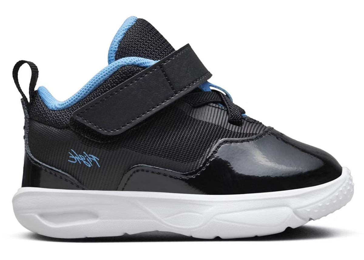 Air Jordan Stay Loyal 3 Toddlers' (TD) Sneakers — Black/White/University Blue Leather Mid-Top