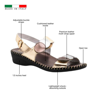 Fiora Mixed-Texture Slingback Sandal