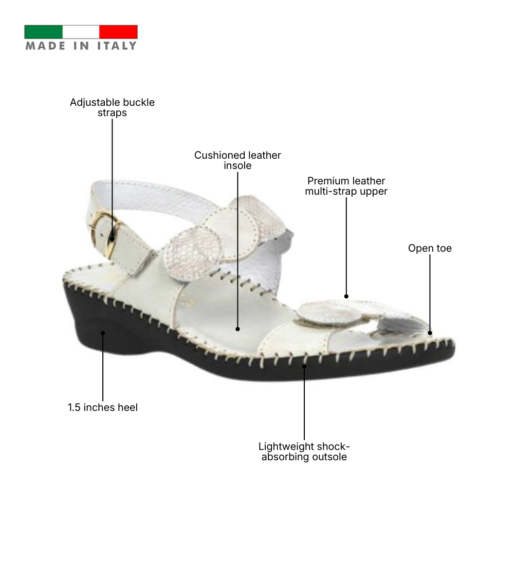 Fiora Mixed-Texture Slingback Sandal