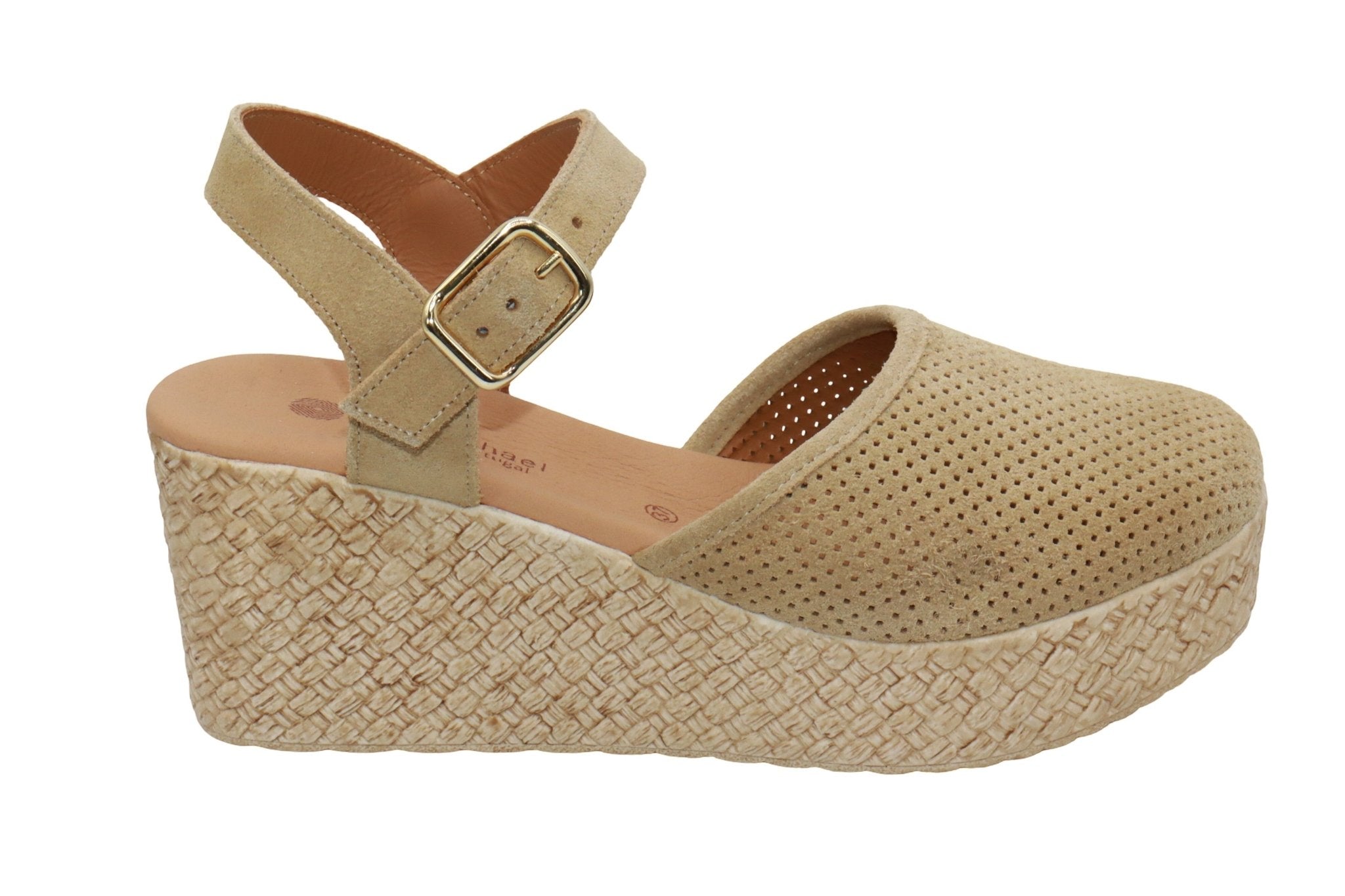 Eric Michael Forest Women’s Perforated Suede Wedge