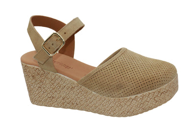 Eric Michael Forest Women’s Perforated Suede Wedge