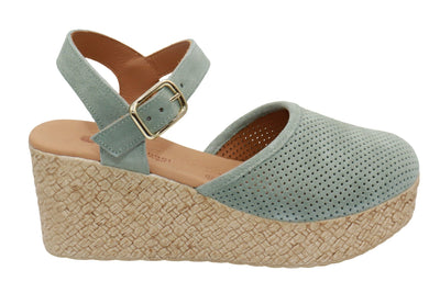 Eric Michael Forest Women’s Perforated Suede Wedge