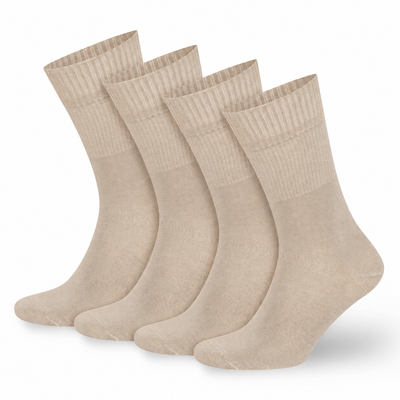 Men’s & Women’s Bamboo Diabetic Crew Socks 4-Pack