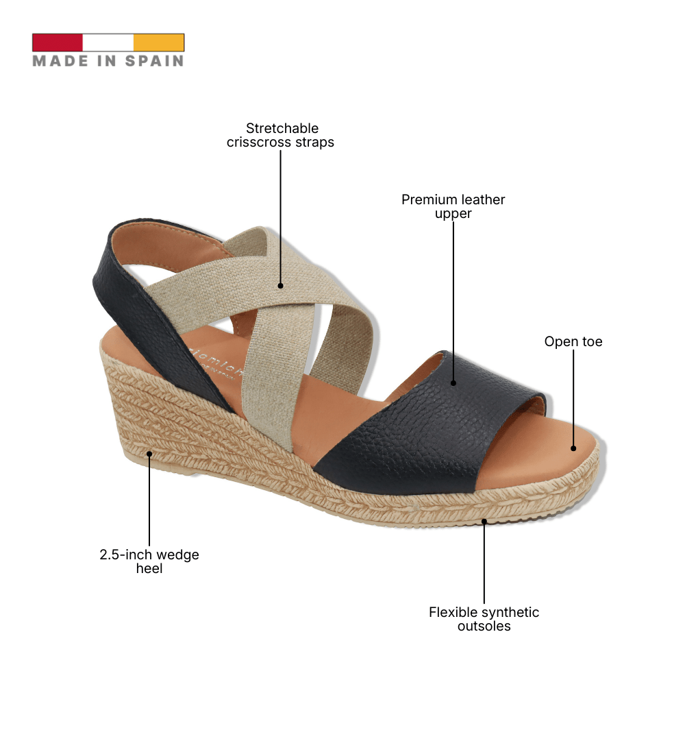 Eric Michael Foxy Jute Wedge Sandal