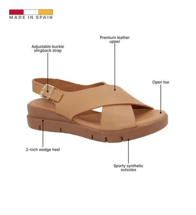 Eric Michael Ramona Women’s Criss-Cross Wedge Sandal