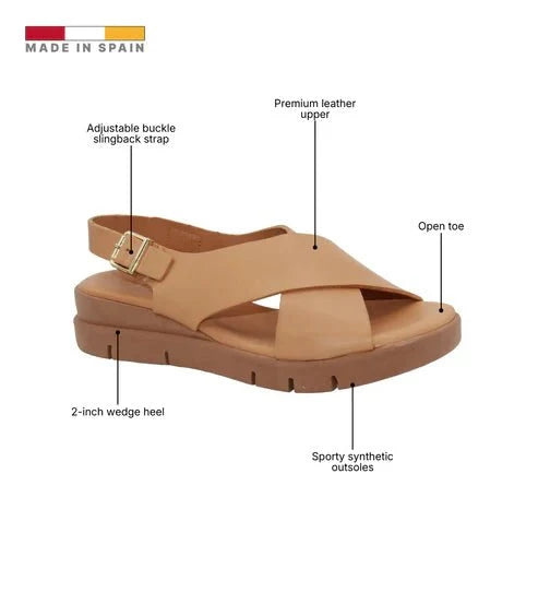 Eric Michael Ramona Women’s Criss-Cross Wedge Sandal