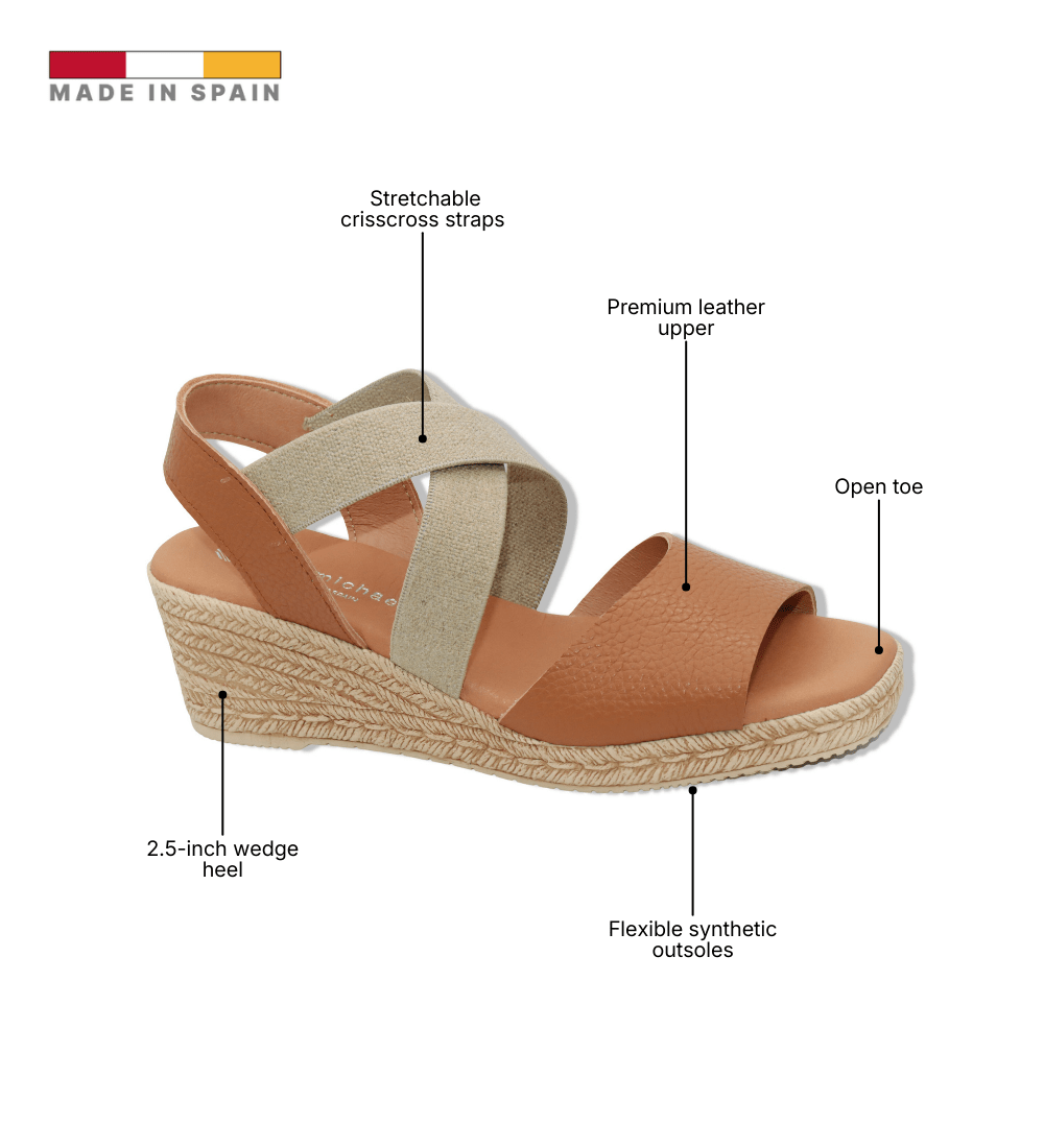 Eric Michael Foxy Jute Wedge Sandal