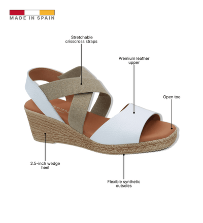 Eric Michael Foxy Jute Wedge Sandal