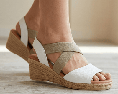 Eric Michael Foxy Jute Wedge Sandal