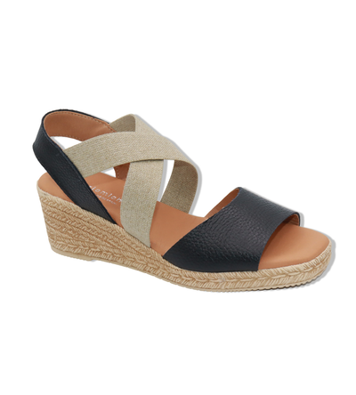 Eric Michael Foxy Jute Wedge Sandal