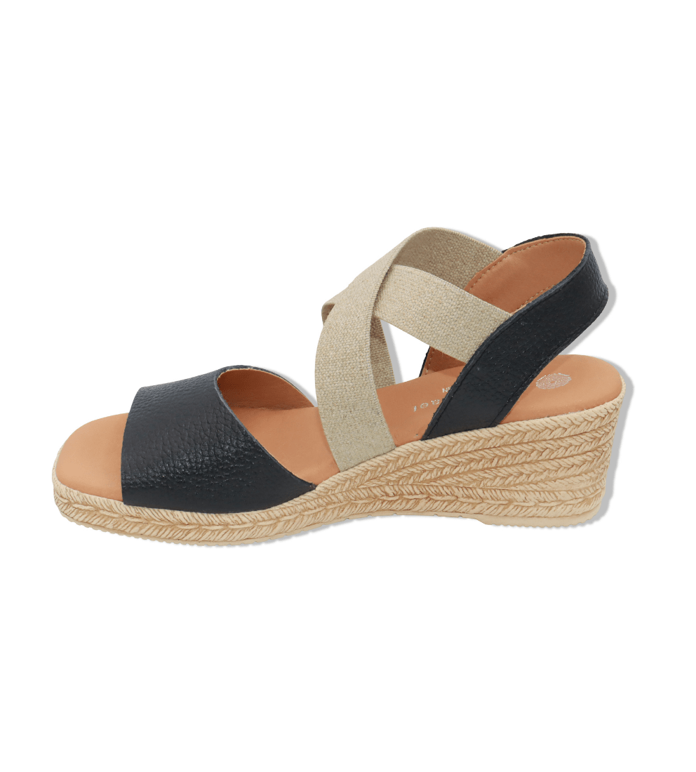 Eric Michael Foxy Jute Wedge Sandal