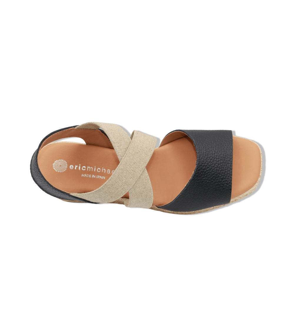 Eric Michael Foxy Jute Wedge Sandal