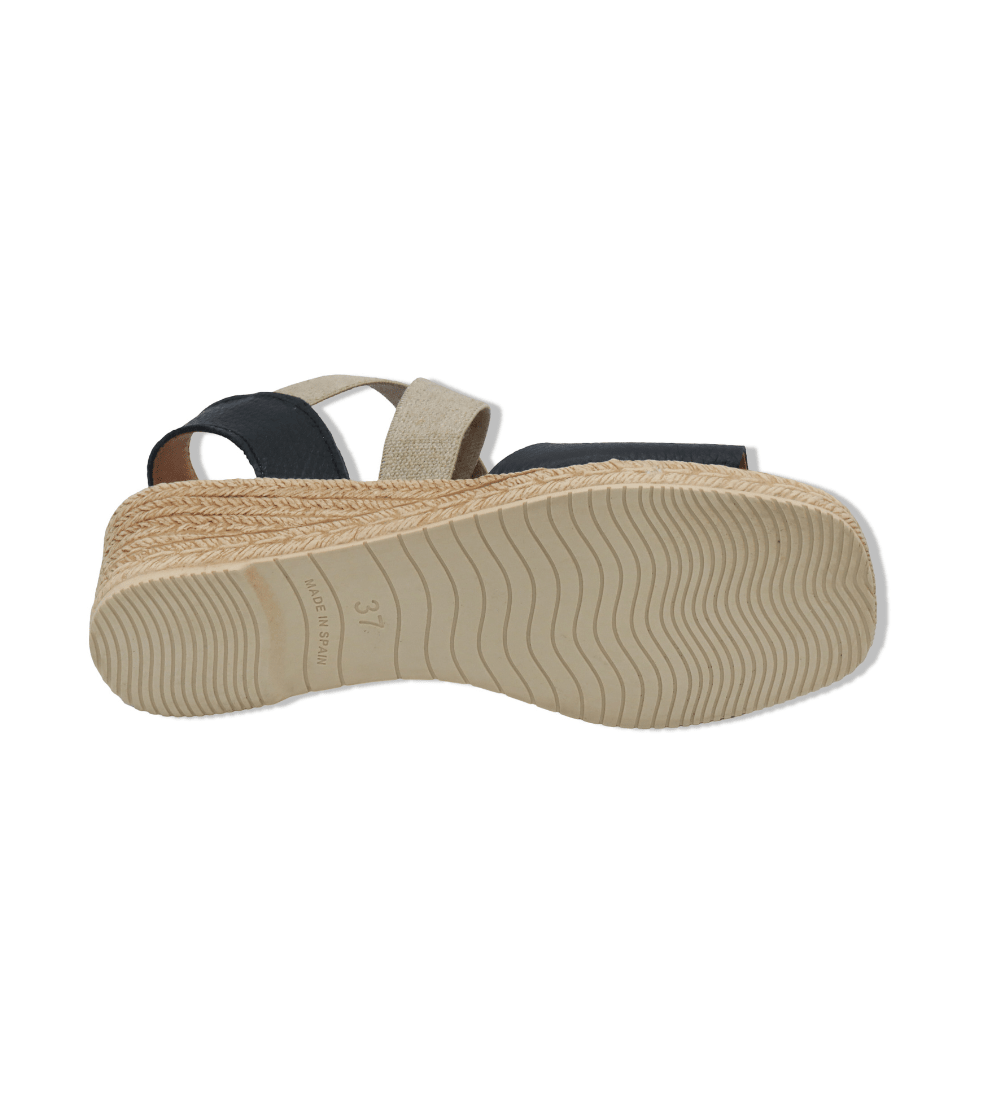 Eric Michael Foxy Jute Wedge Sandal
