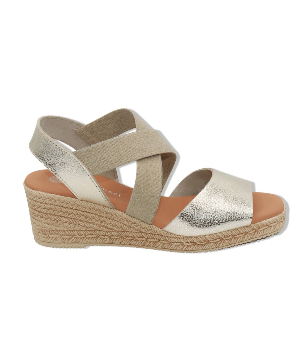 Eric Michael Foxy Jute Wedge Sandal