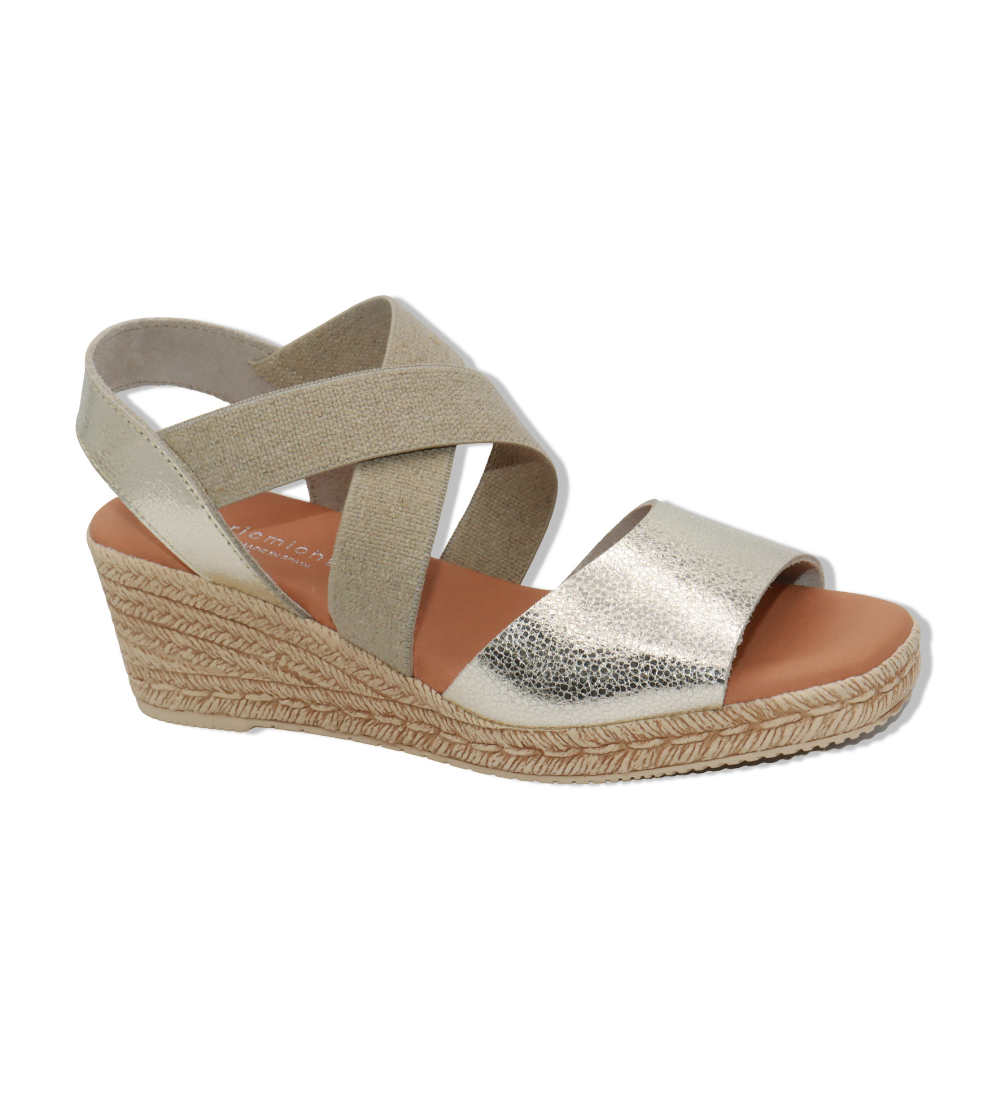 Eric Michael Foxy Jute Wedge Sandal