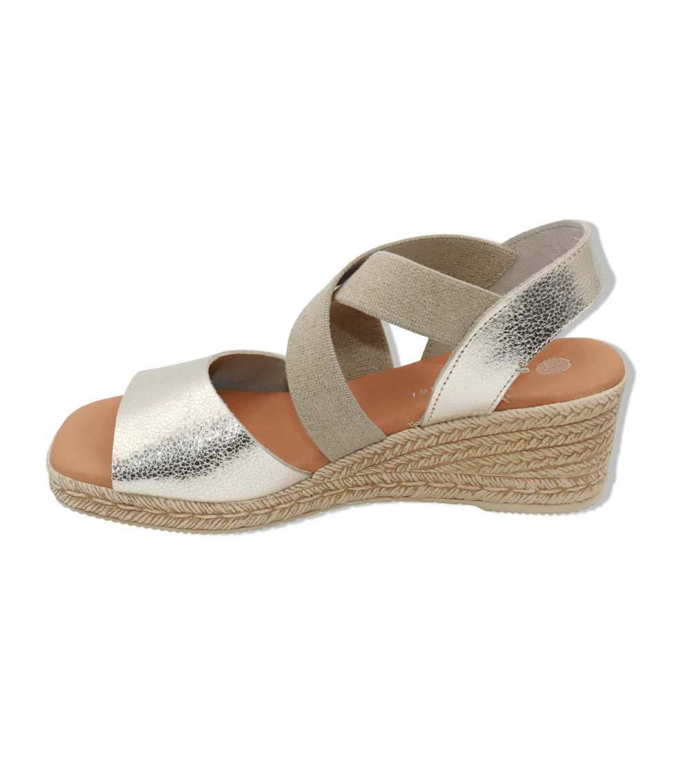 Eric Michael Foxy Jute Wedge Sandal