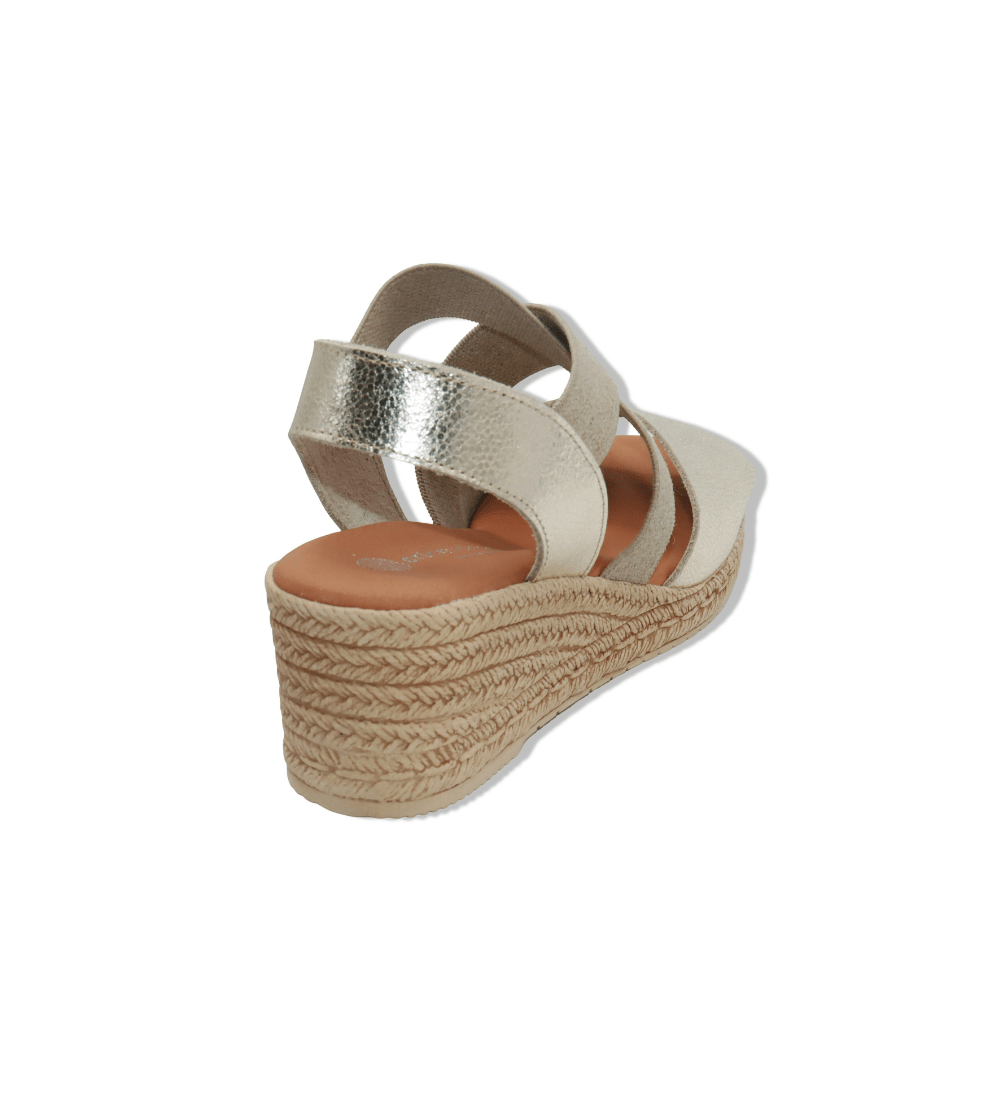 Eric Michael Foxy Jute Wedge Sandal