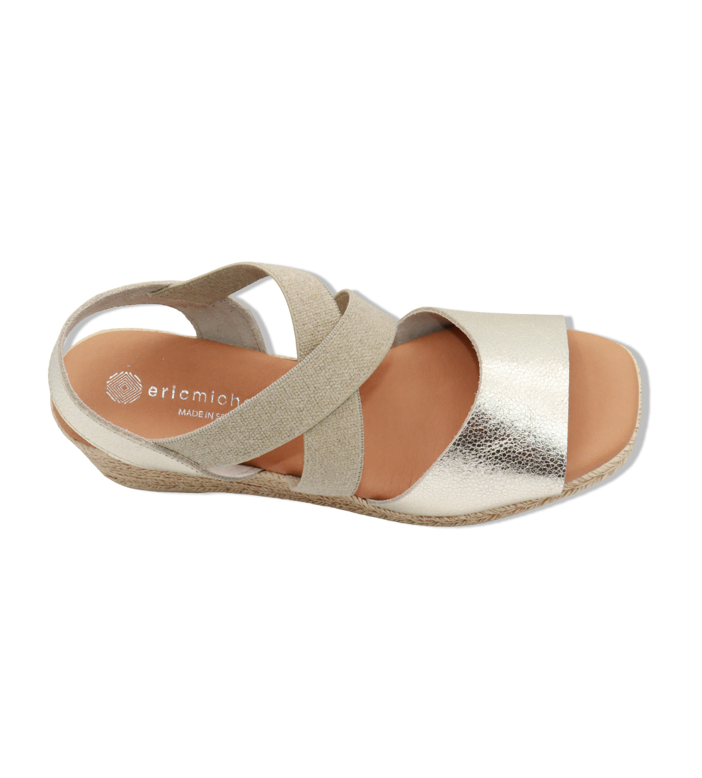 Eric Michael Foxy Jute Wedge Sandal