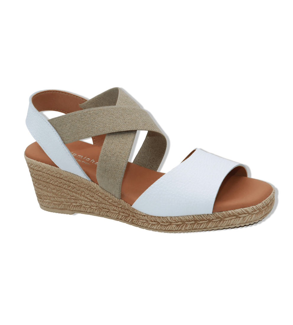 Eric Michael Foxy Jute Wedge Sandal