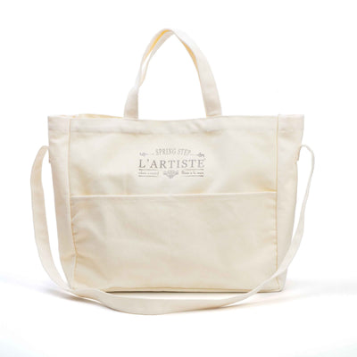 L'Artiste Canvas Branded Tote Bag — product view 1
