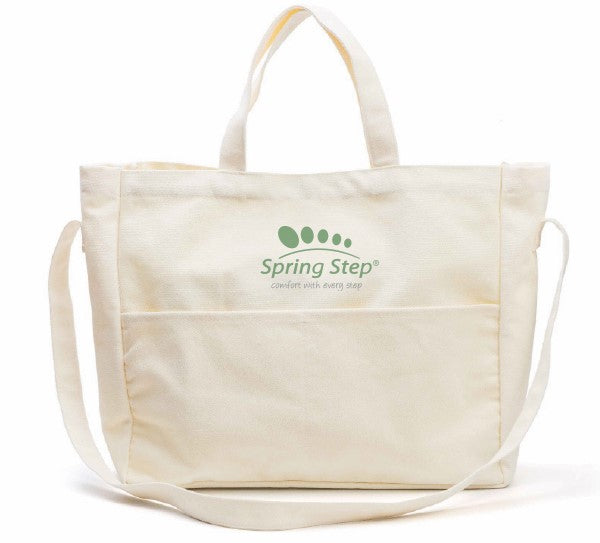 Spring Step Canvas Branded Tote Bag — product view 1