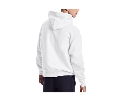 Champion C Life Reverse Weave 3D Logo Men's Hoodie — White