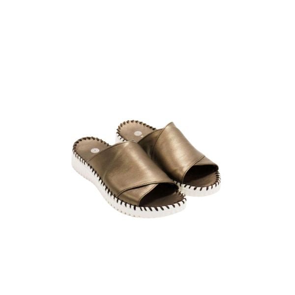 Eric Michael Gloria Leather Slide Sandal
