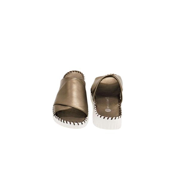 Eric Michael Gloria Leather Slide Sandal