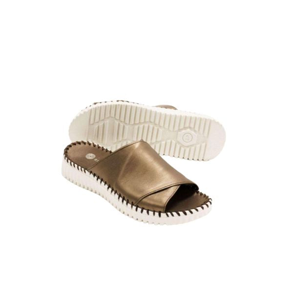 Eric Michael Gloria Leather Slide Sandal