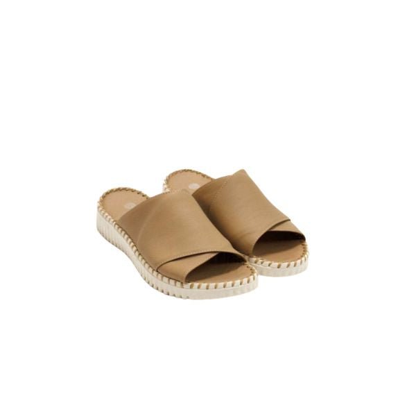 Eric Michael Gloria Leather Slide Sandal