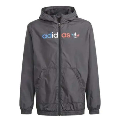 adidas Originals Kids Unisex Adicolor Windbreaker - Black